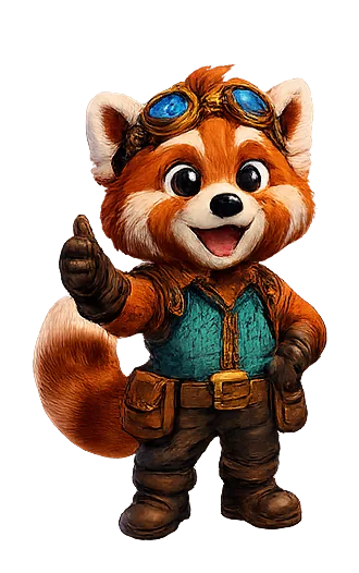 Walter the red panda